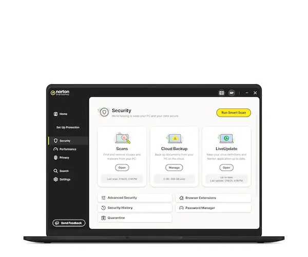 Norton Small Business Dashboard